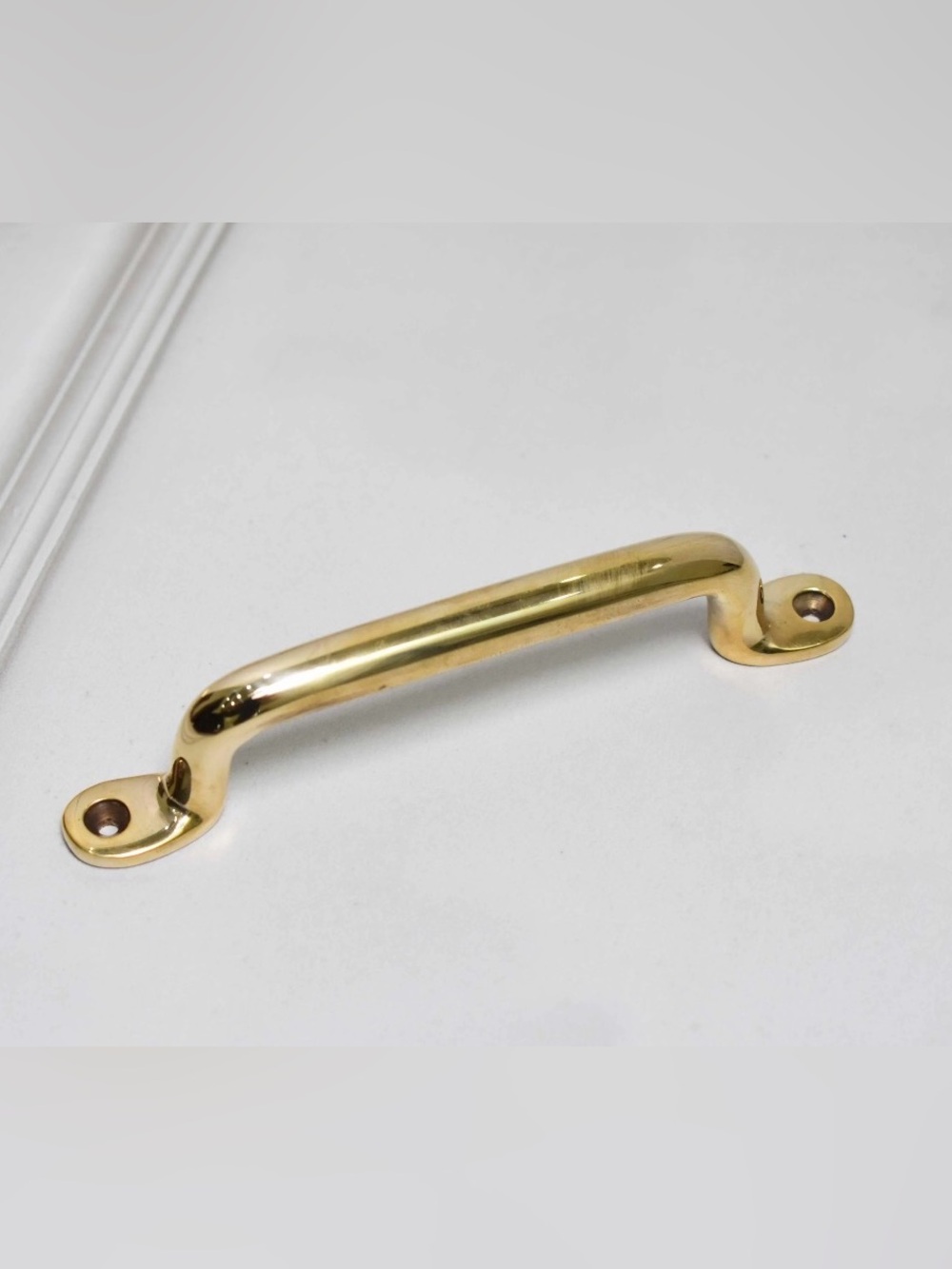 Unlacquered Brass Polished Cabinet Pulls - 8 Available